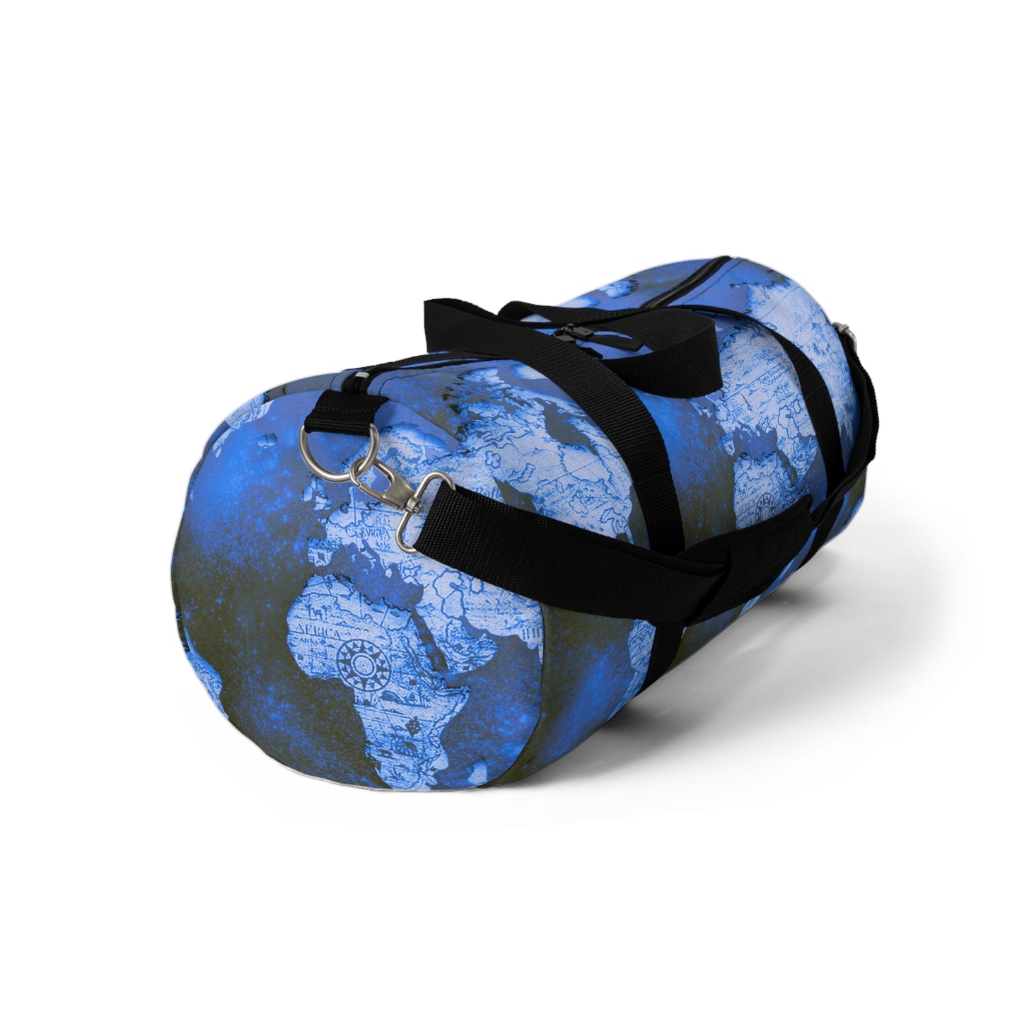 Blue World Map Duffel Bag