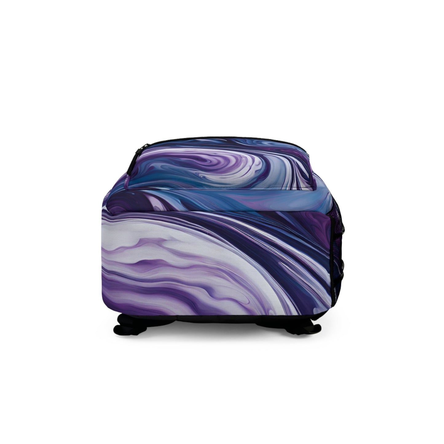 Blue and Purple Marble Swirl Backpack
