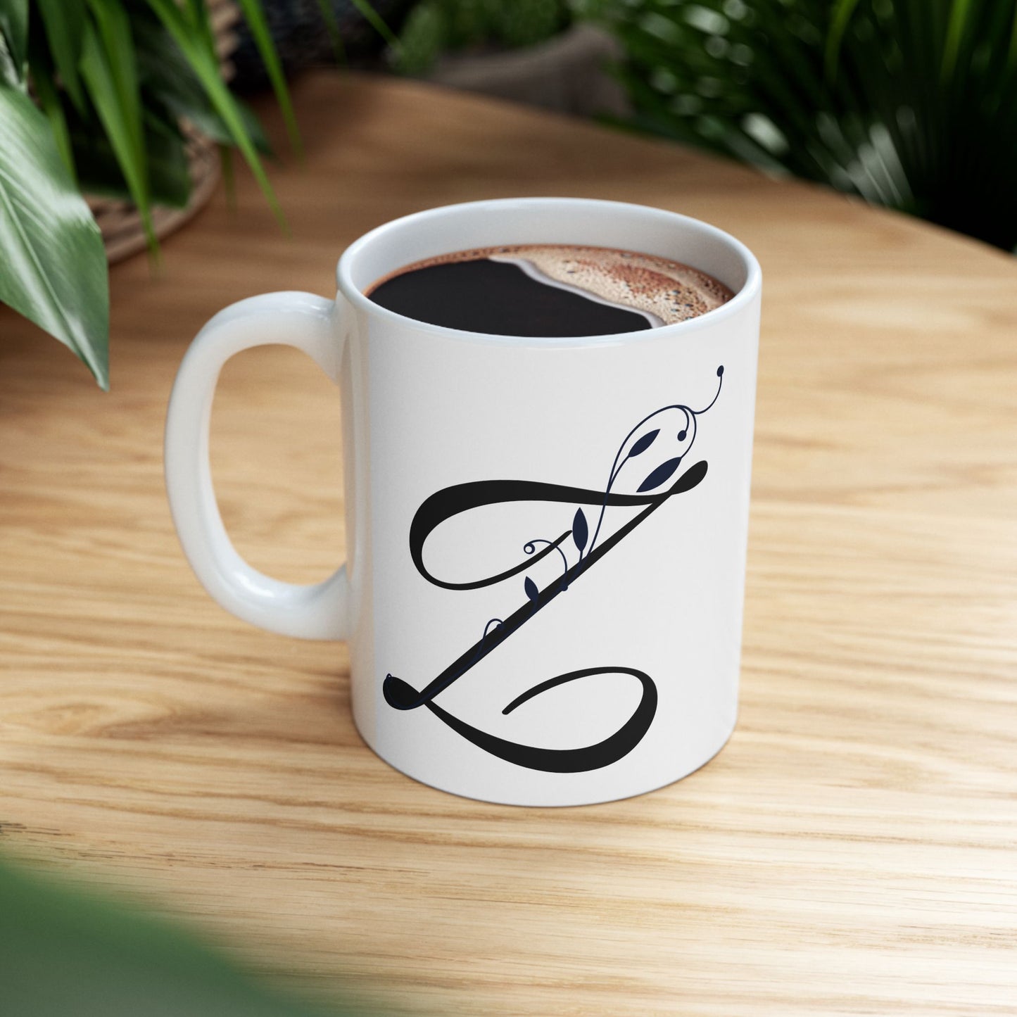 Letter "Z" Decorative Monogram Design Coffee Mug