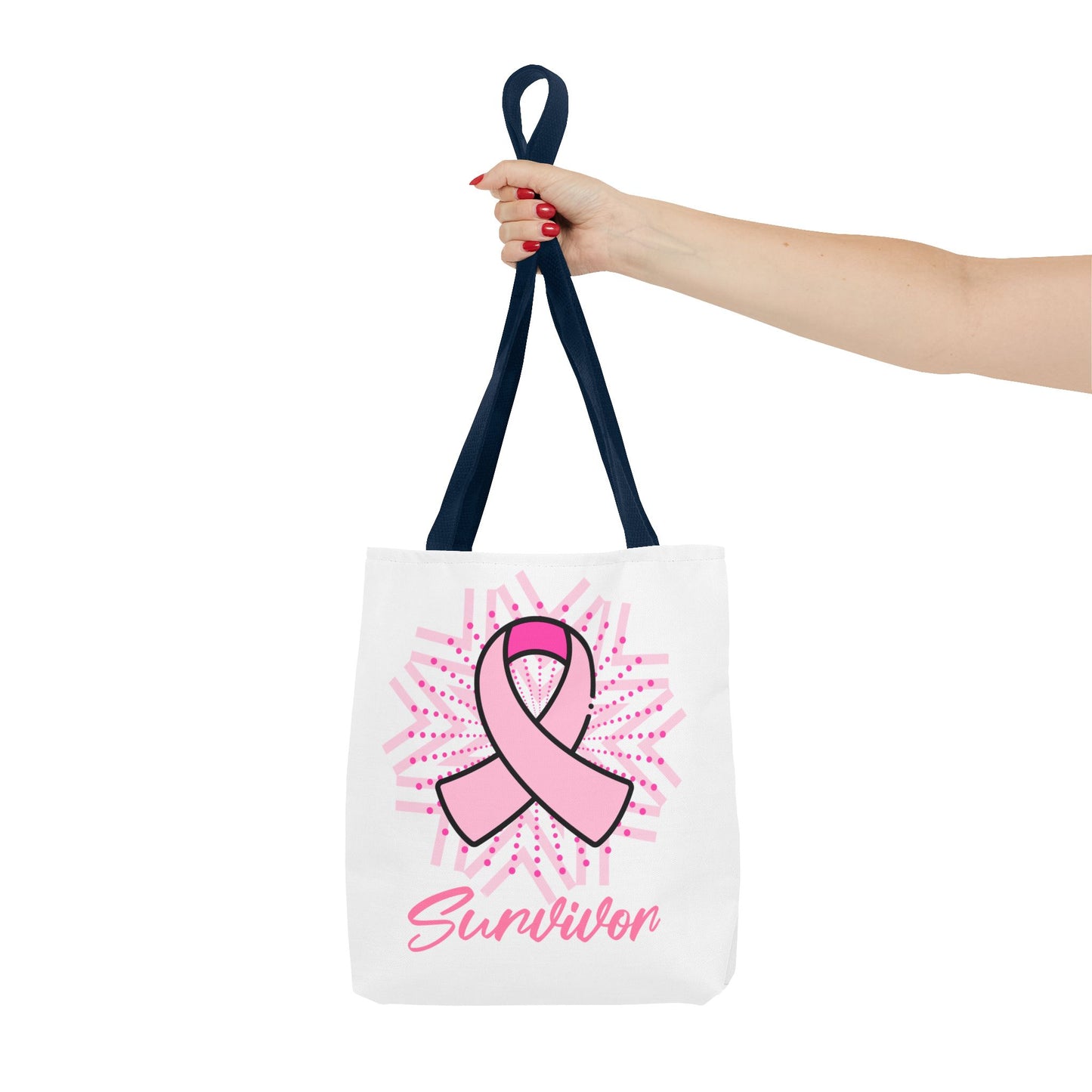 Breast Cancer Survivor Pink Ribbon Tote Bag