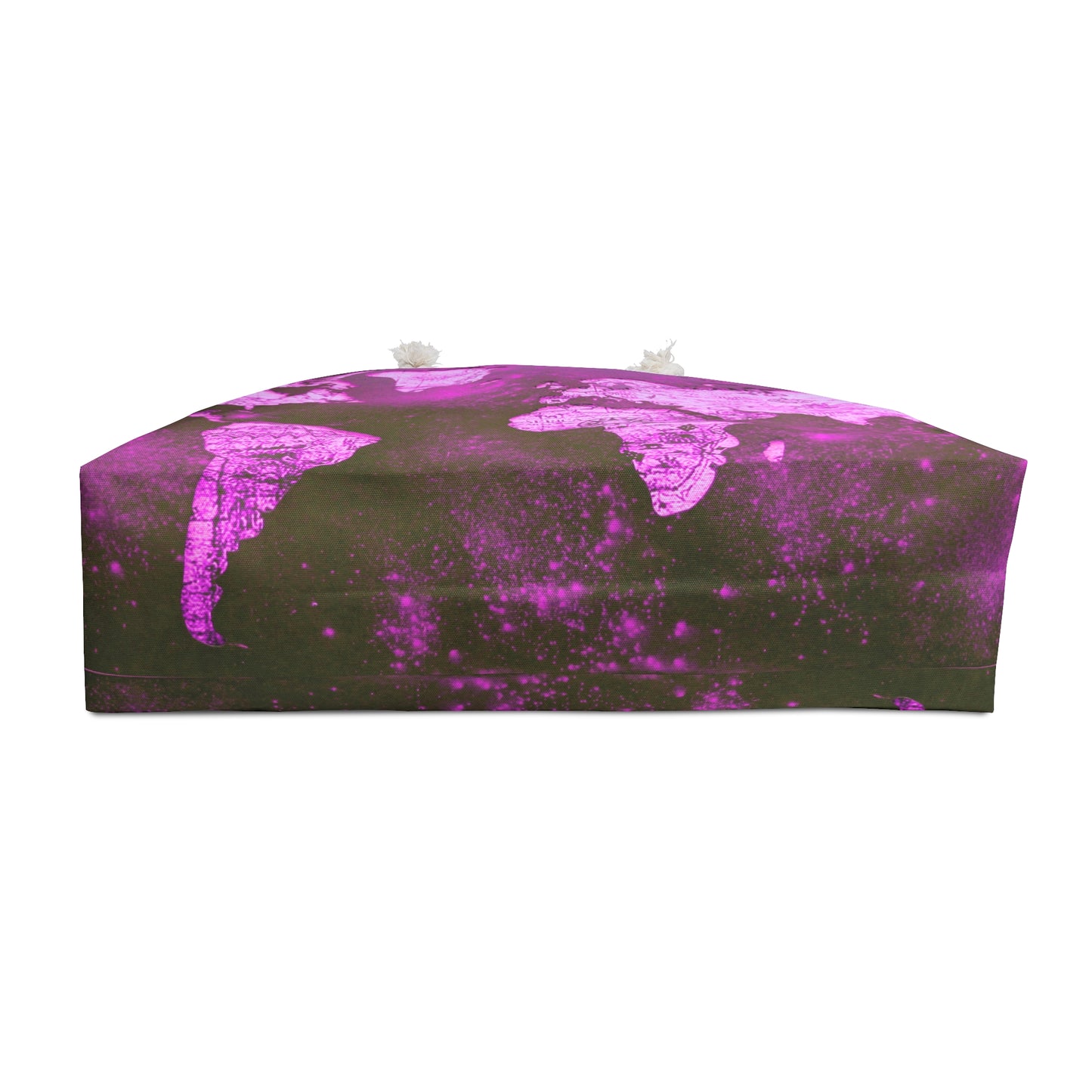 Mauve World Map Weekender Bag