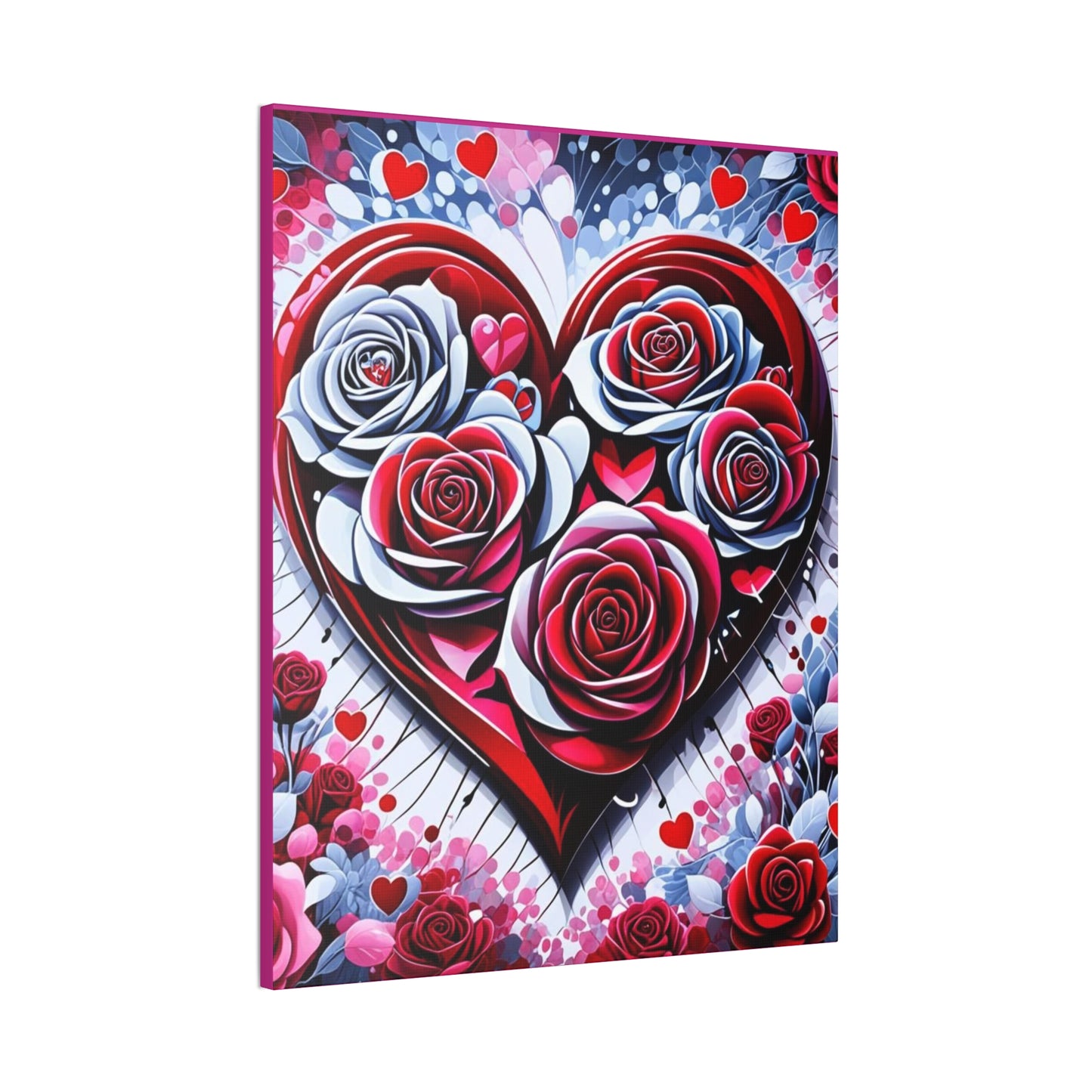 Rose Heart - Romantic Art Canvas Stretched, 0.75"