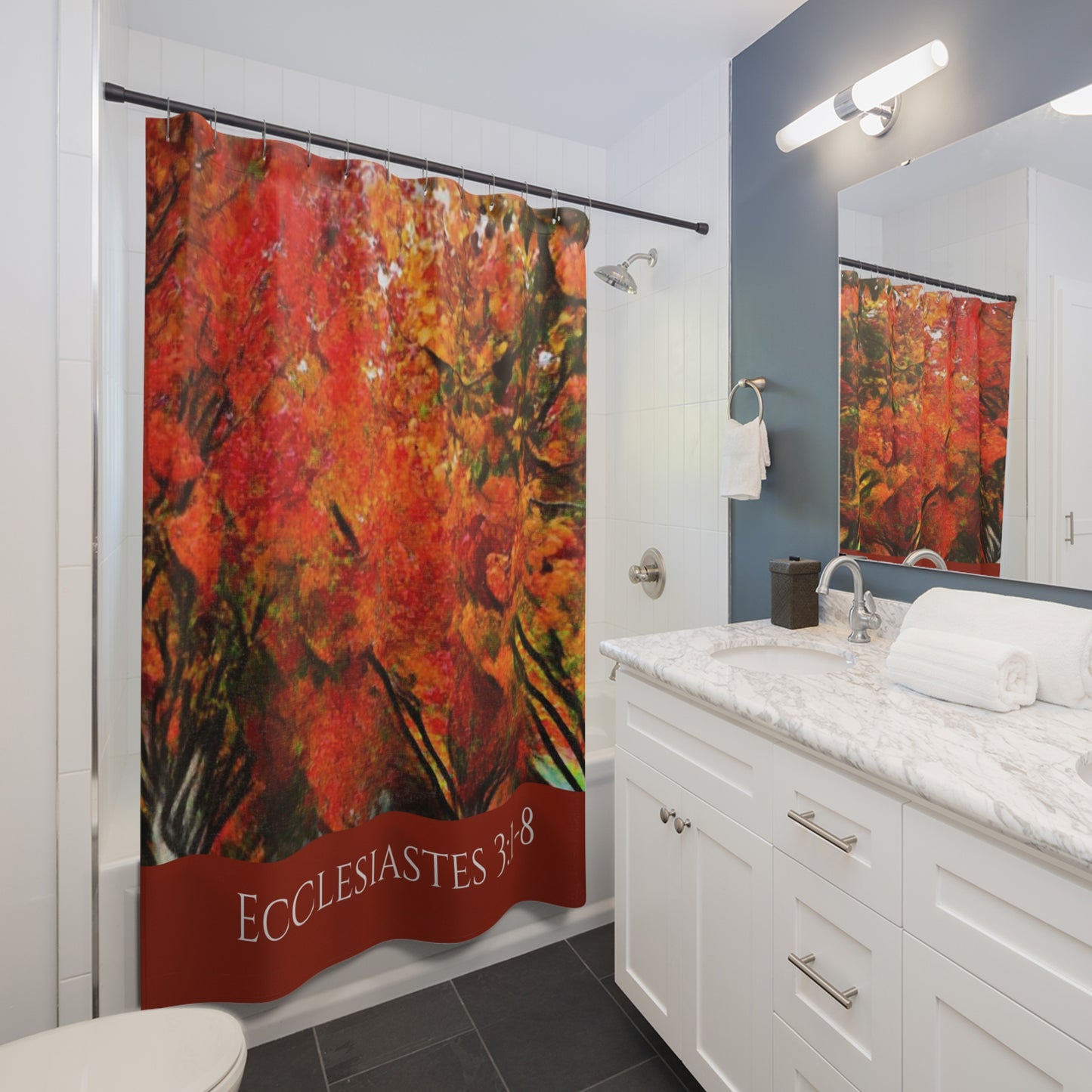 Ecclesiastes 3:1-8 Shower Curtain