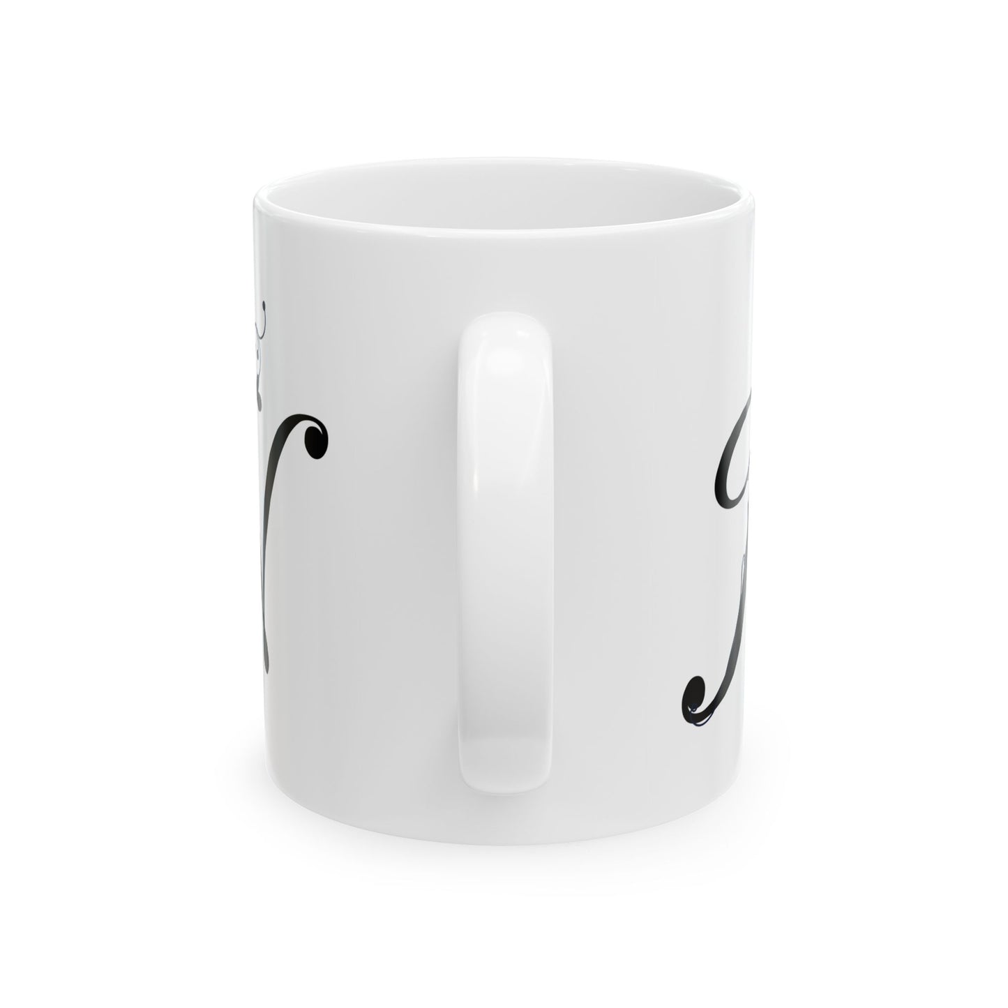 Letter "N" Decorative Monogram Design Coffee Mug