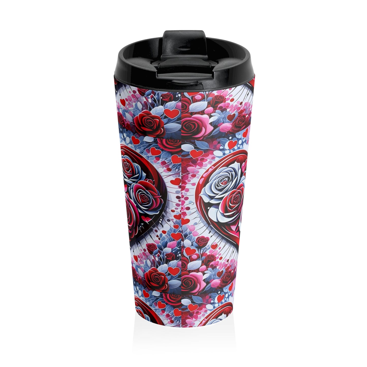 Rose Heart -Stainless Steel Travel Mug
