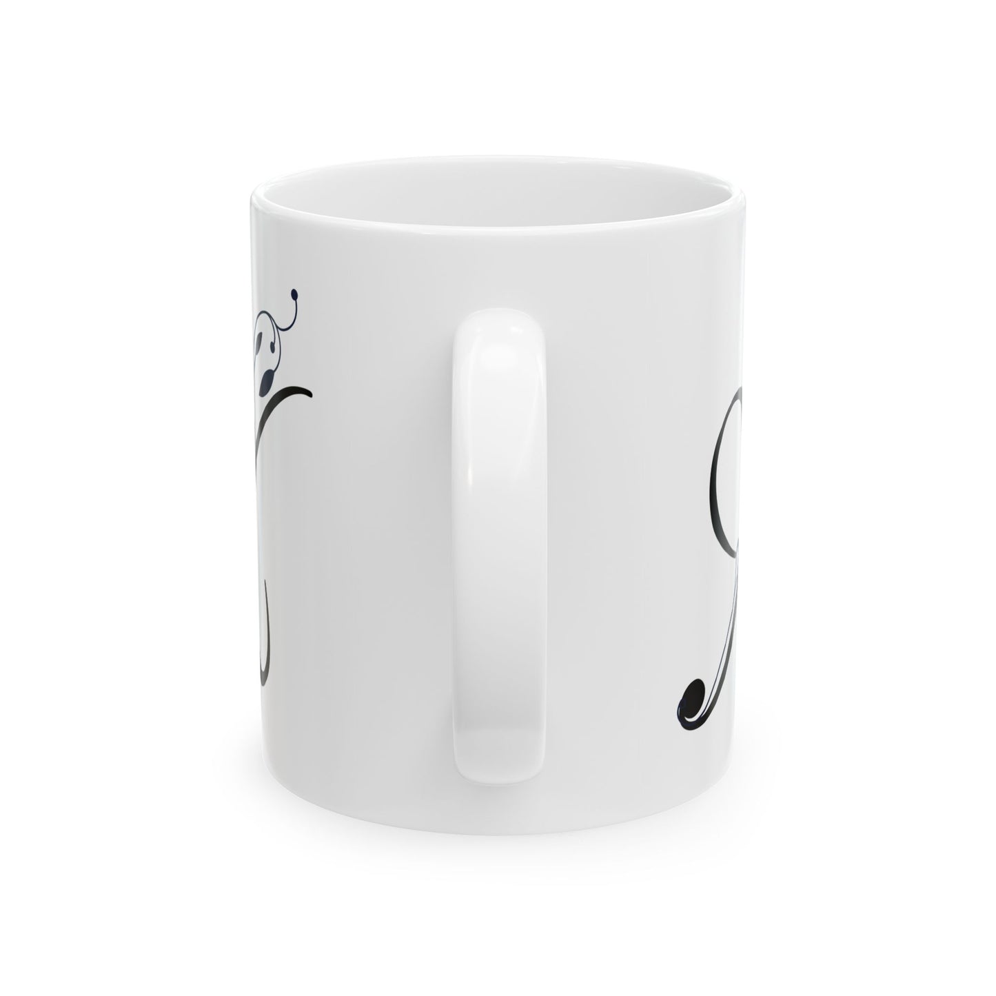 Letter "X" Decorative Monogram Design Coffee Mug
