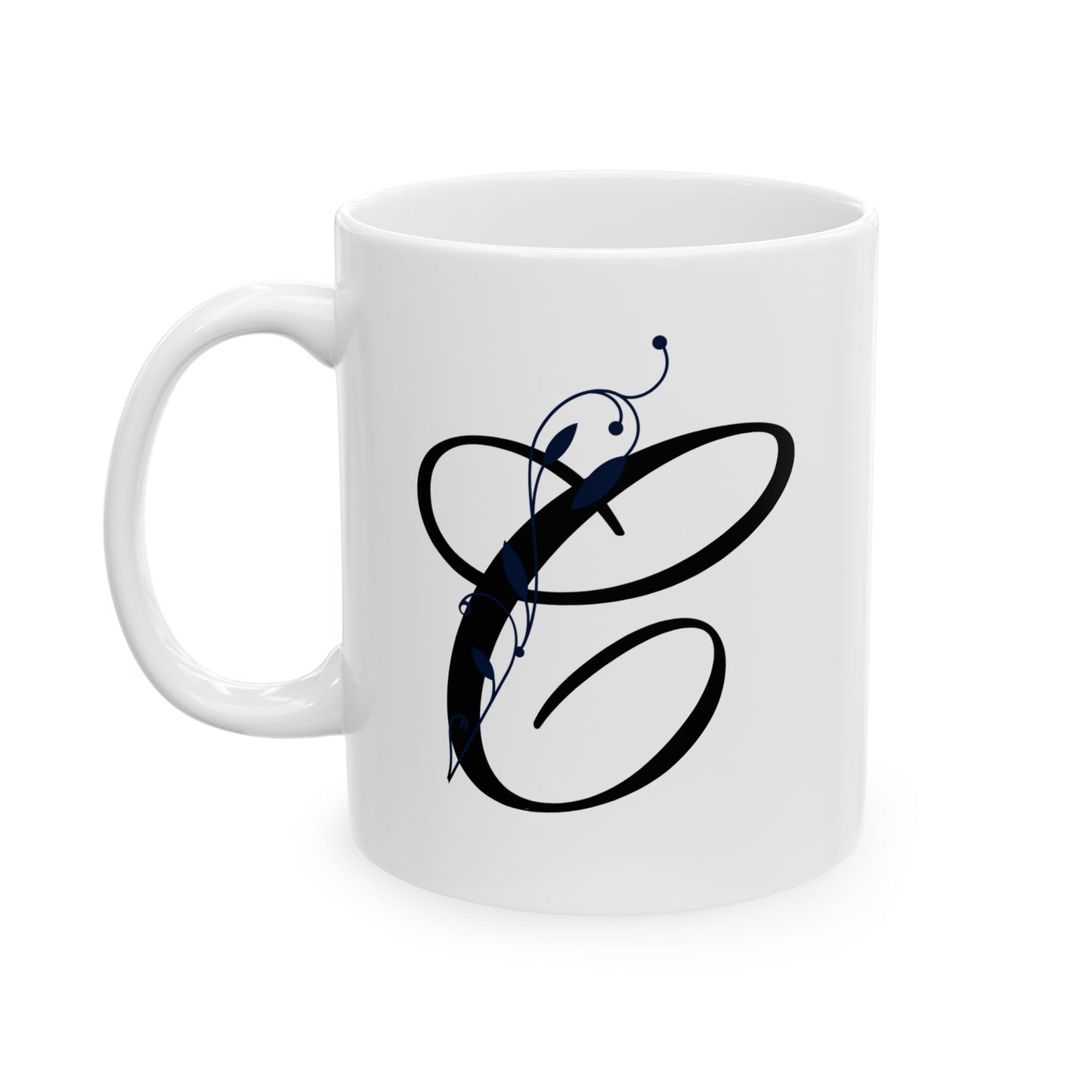Letter "C" Decorative Monogram Design Coffee Mug