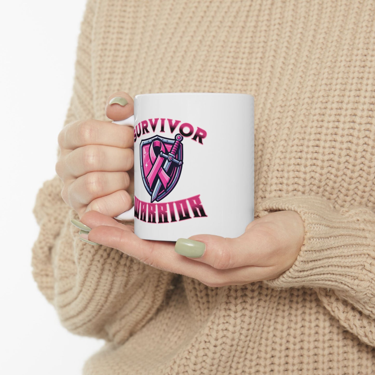 Survivor Warrior - Breast Cancer Survivor Coffee Mug