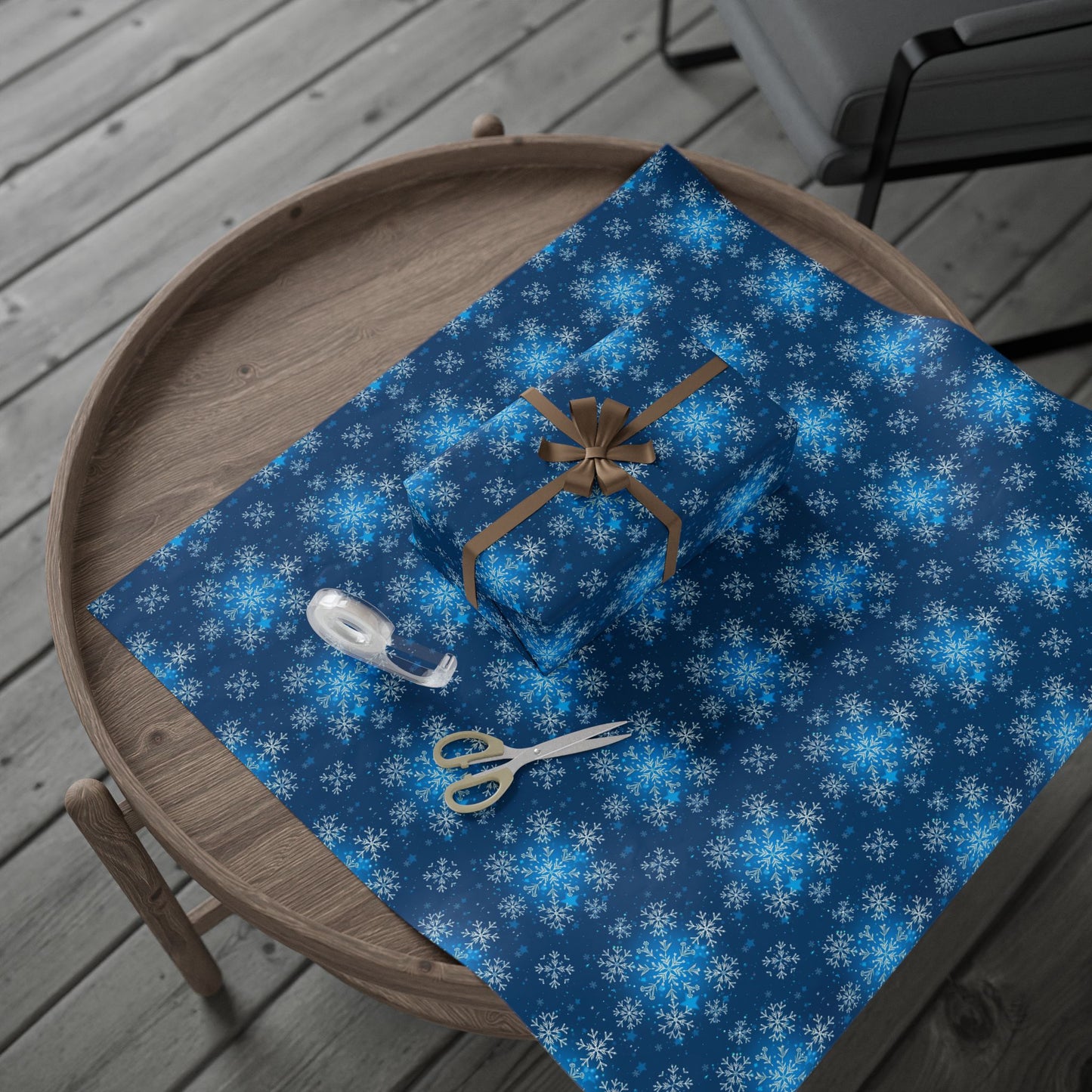 Magical Holiday Snowflake Wrapping Paper