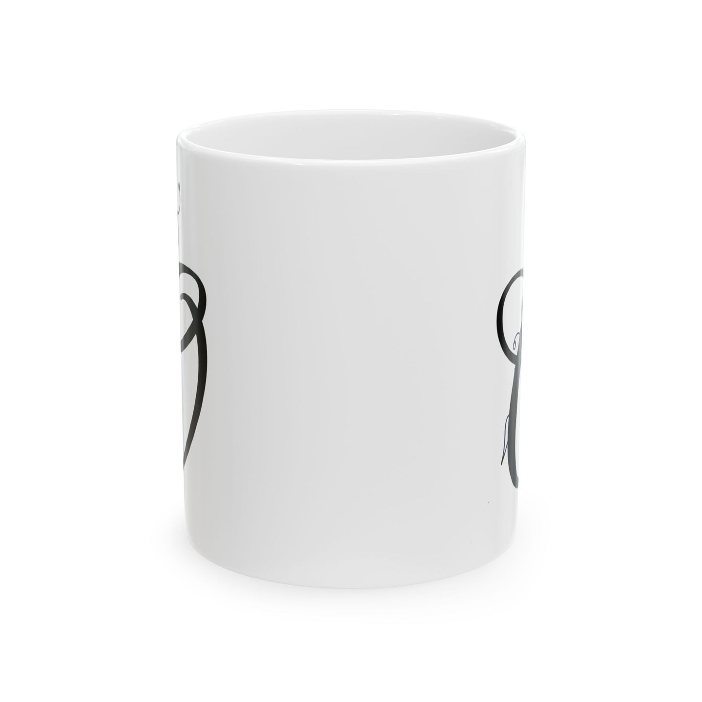 Letter "O" Decorative Monogram Design Coffee Mug
