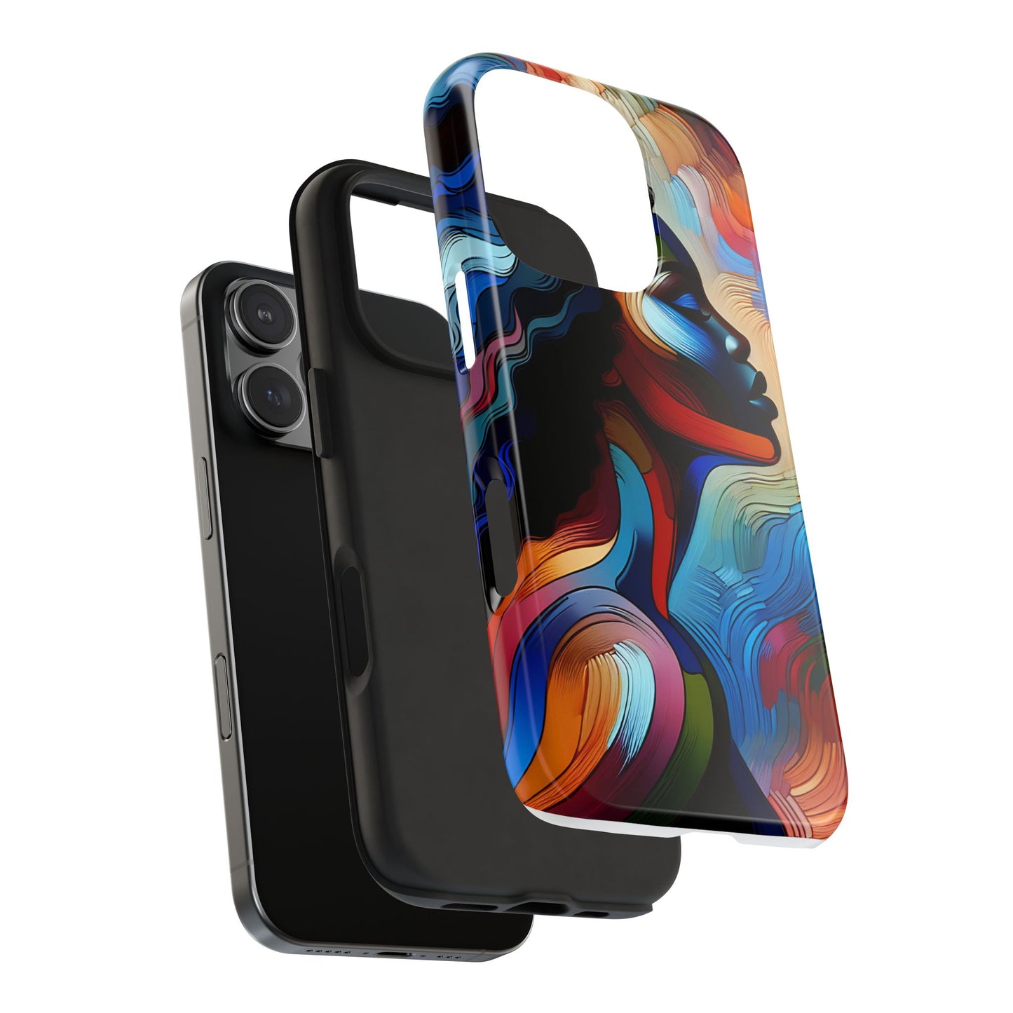 "Sista" Colorful Abstract Art - Tough Phone Cases for iPhone 16