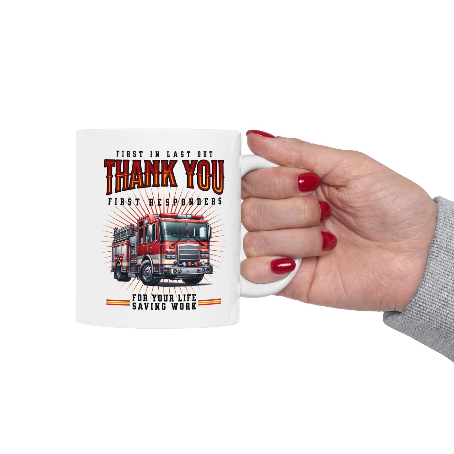 Thank You First Responders Coffee Mug