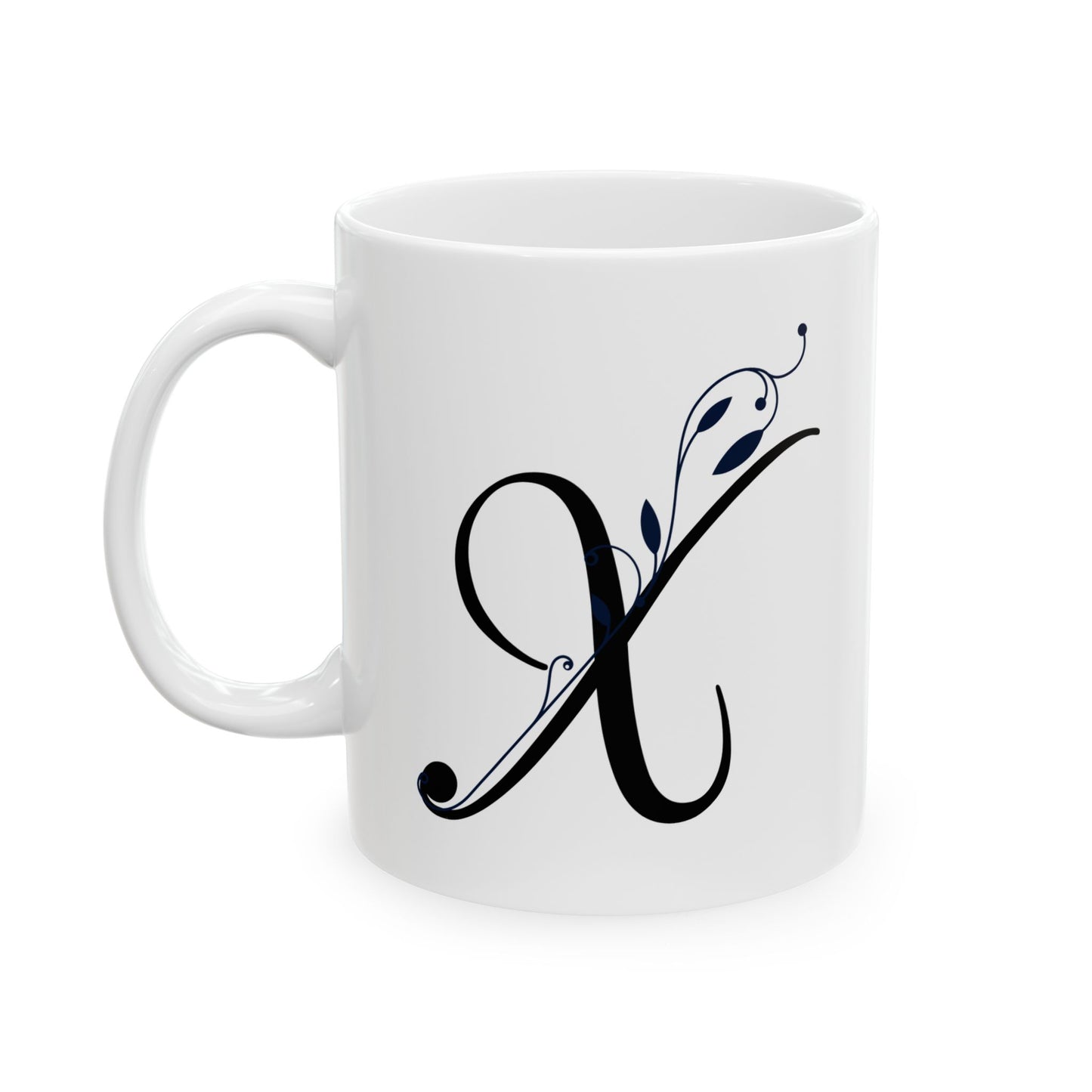 Letter "X" Decorative Monogram Design Coffee Mug