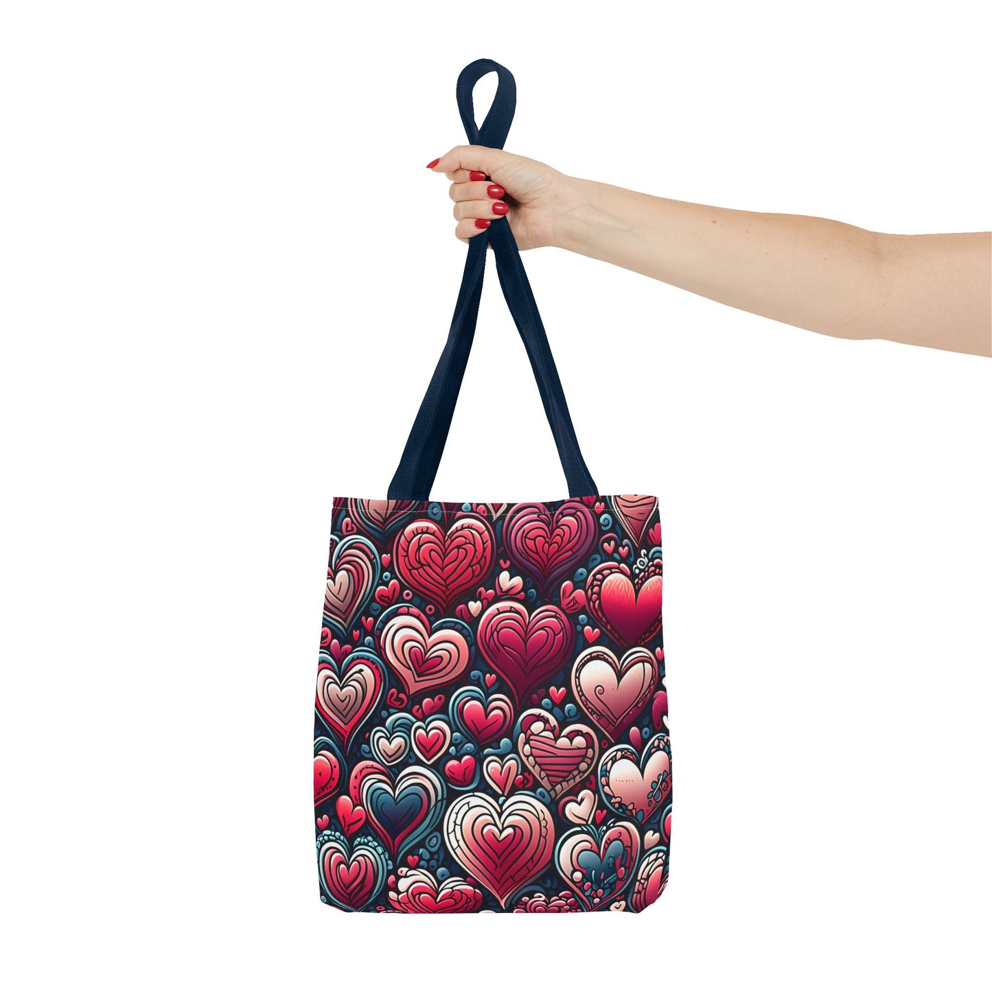 Decorative Heart Pattern - Romantic Tote Bag