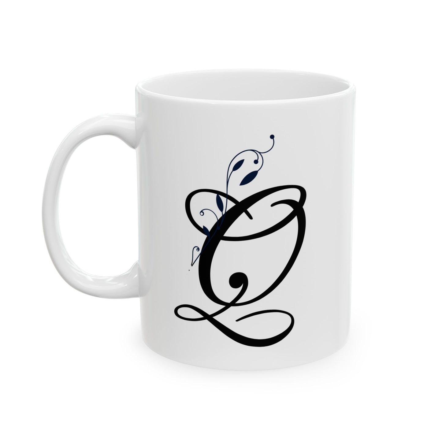 Letter "Q" Decorative Monogram Design Coffee Mug