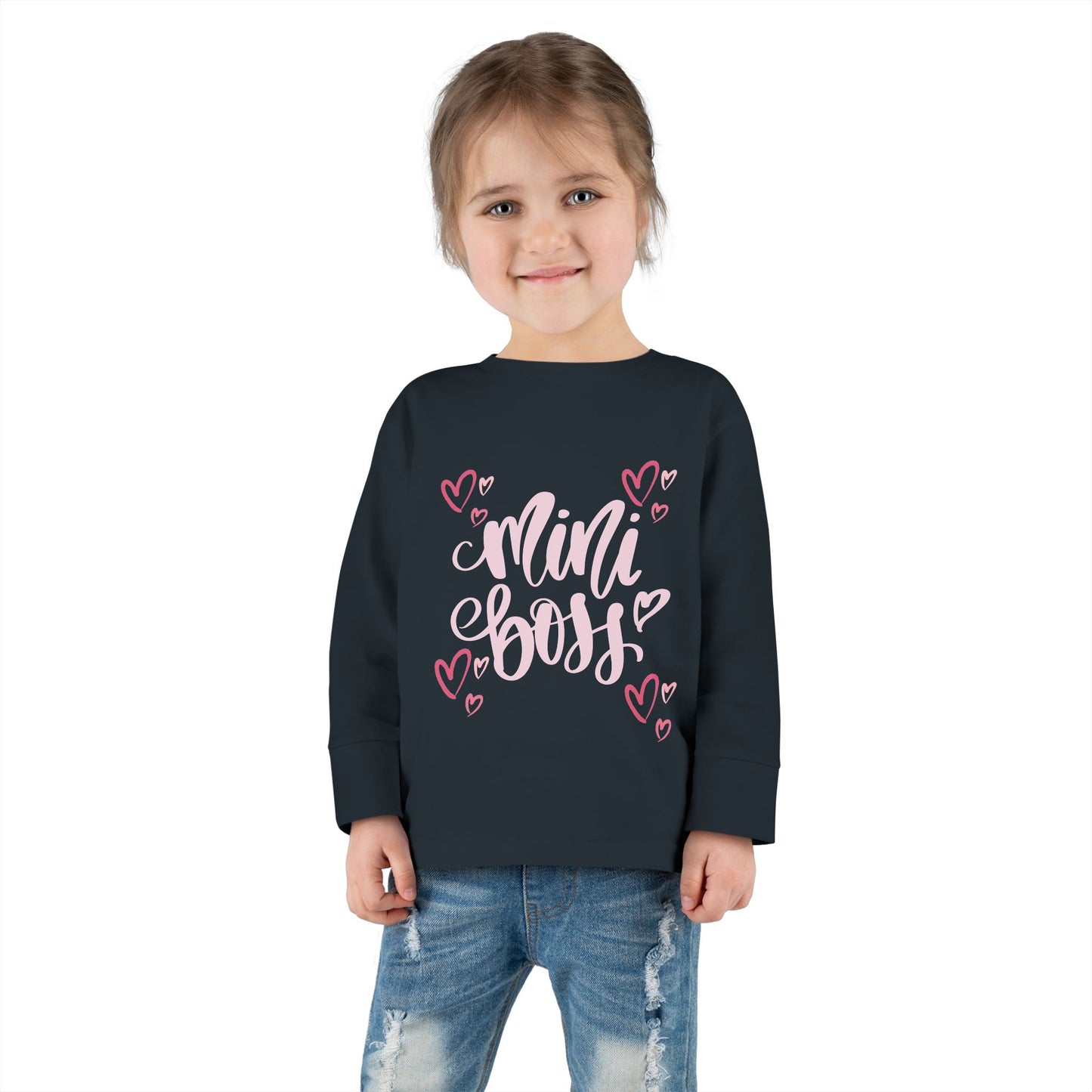 Mini Boss - Girl Toddler Long Sleeve Tee
