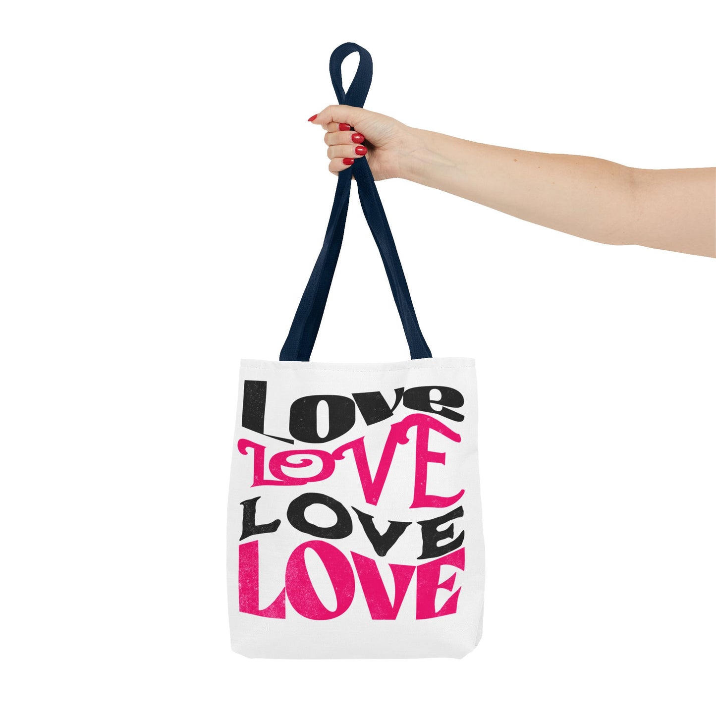 Love Typography - Romantic Tote Bag