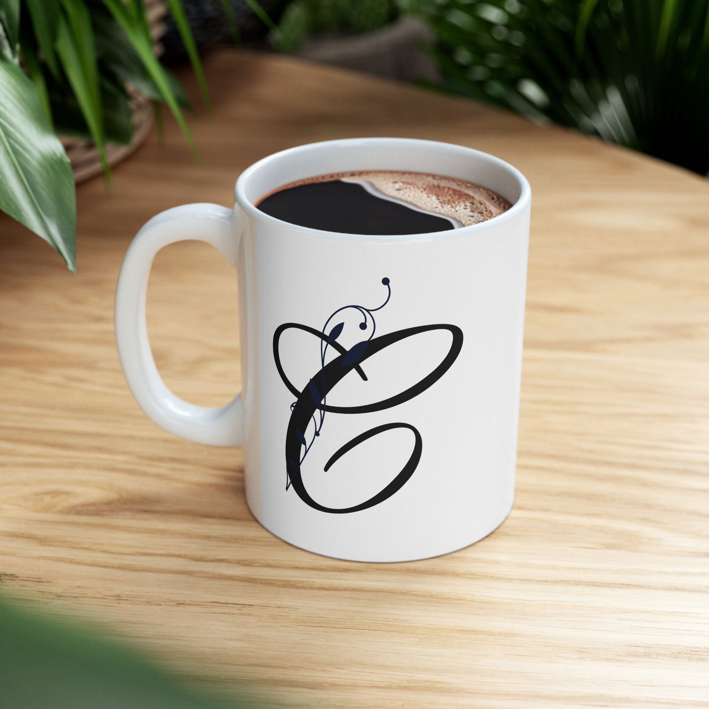 Letter "C" Decorative Monogram Design Coffee Mug