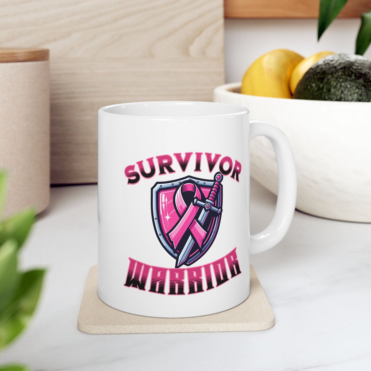 Survivor Warrior - Breast Cancer Survivor Coffee Mug