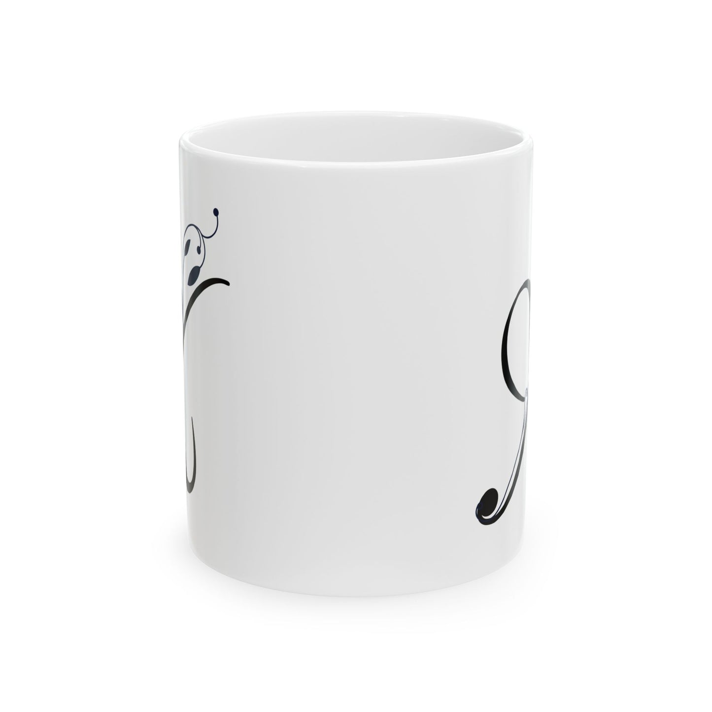 Letter "X" Decorative Monogram Design Coffee Mug