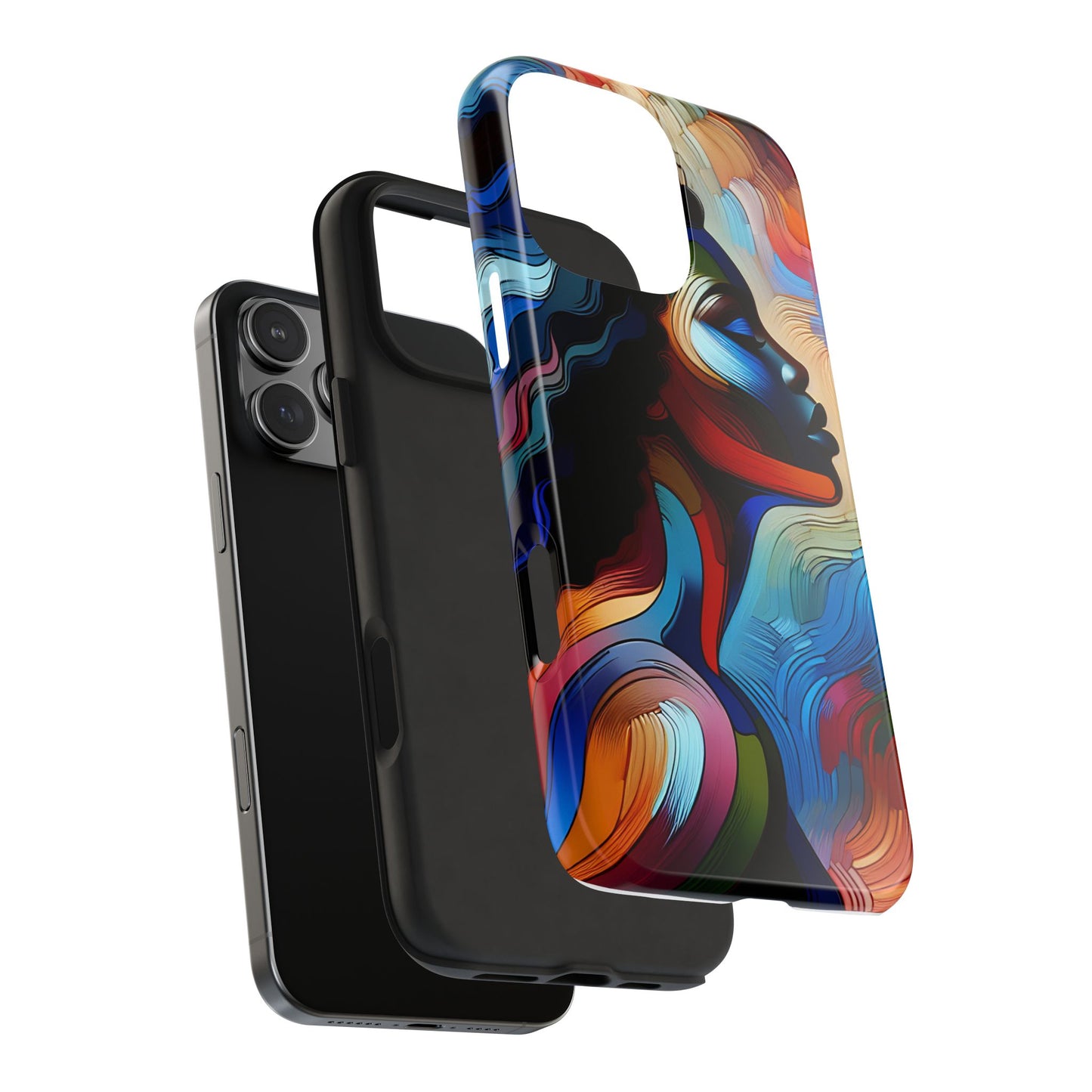 "Sista" Colorful Abstract Art - Tough Phone Cases for iPhone 16