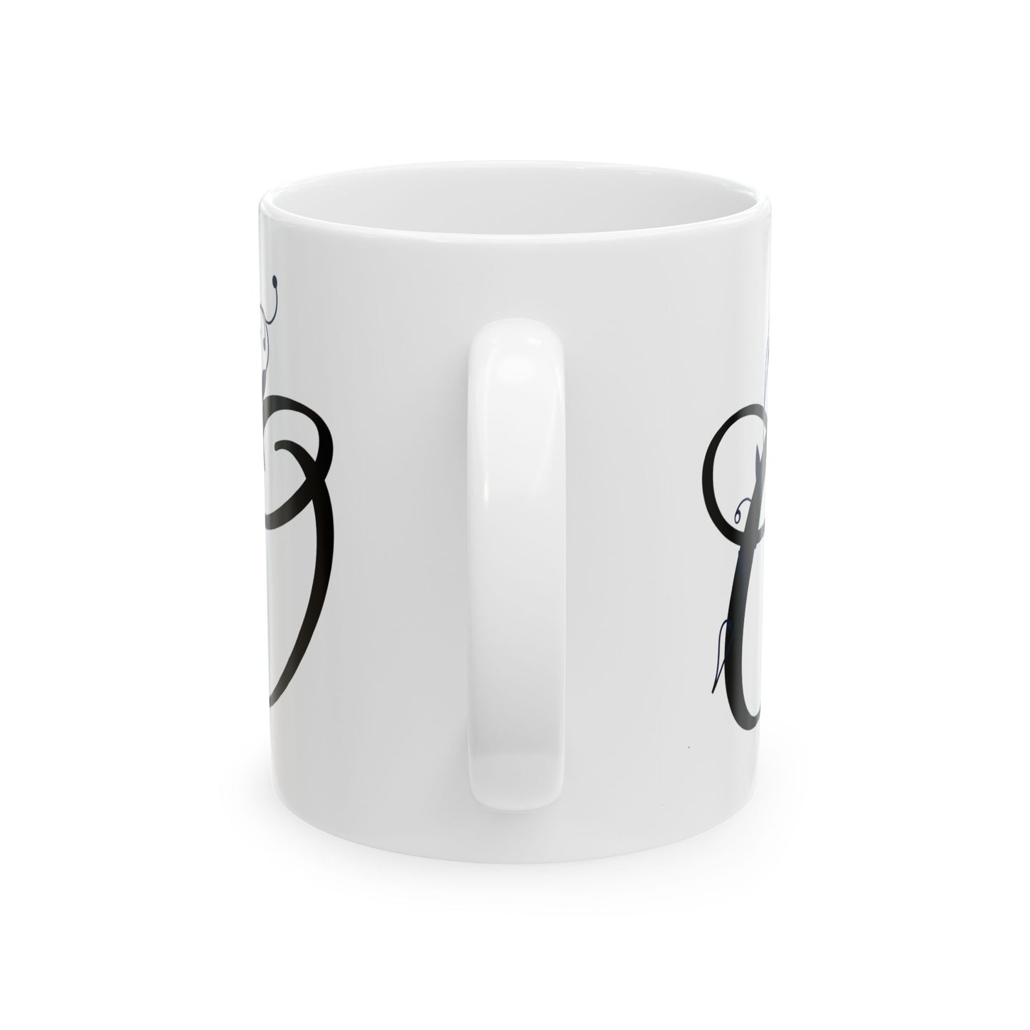 Letter "O" Decorative Monogram Design Coffee Mug