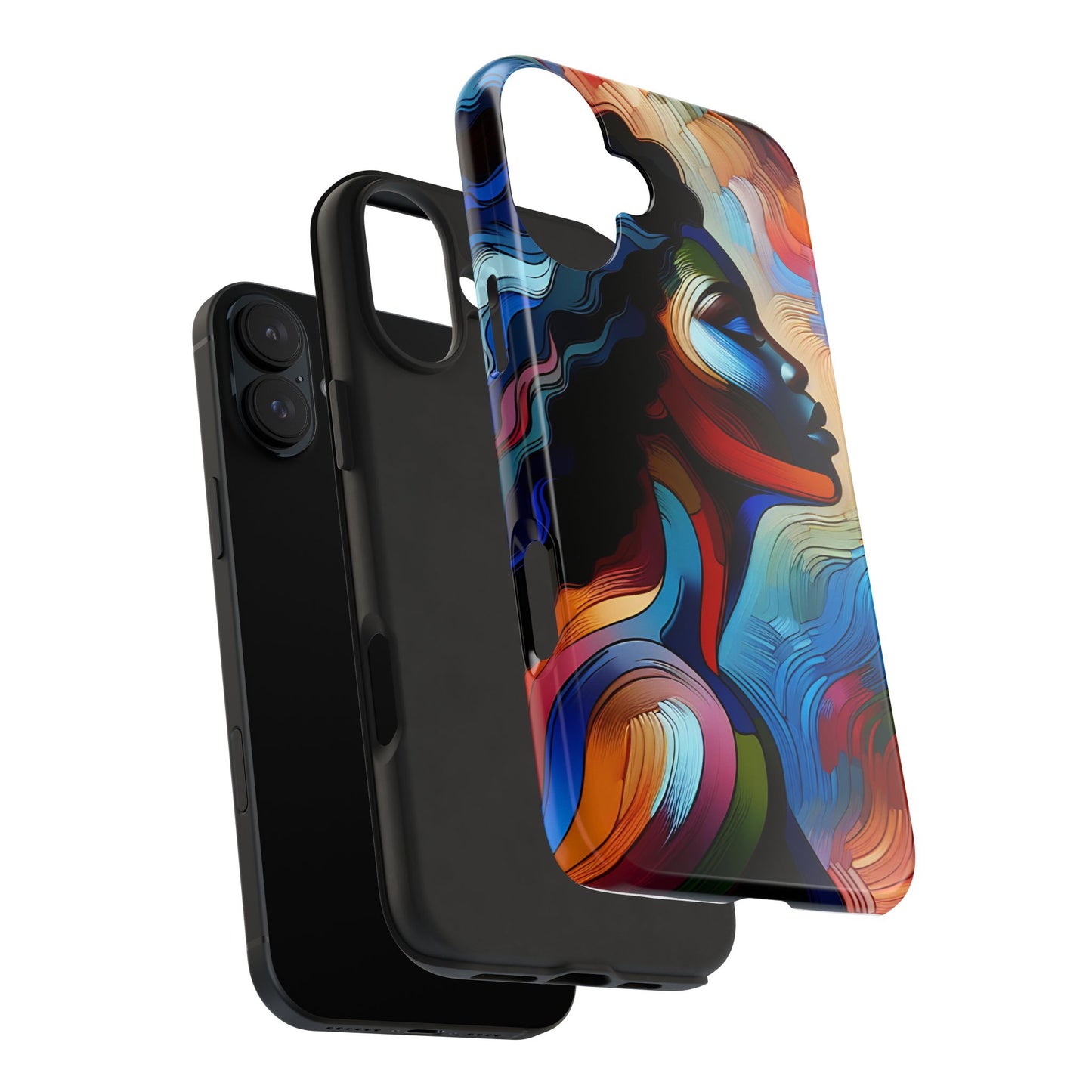 "Sista" Colorful Abstract Art - Tough Phone Cases for iPhone 16