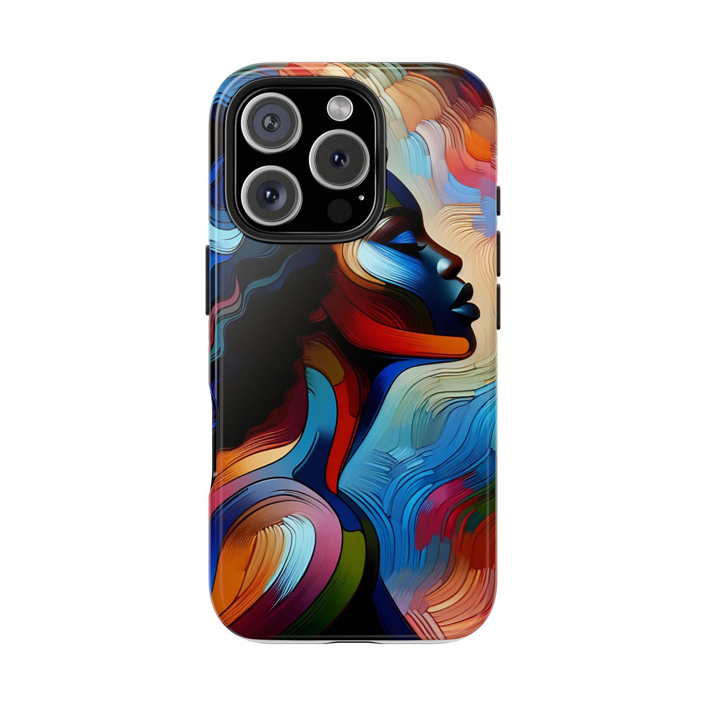 "Sista" Colorful Abstract Art - Tough Phone Cases for iPhone 16