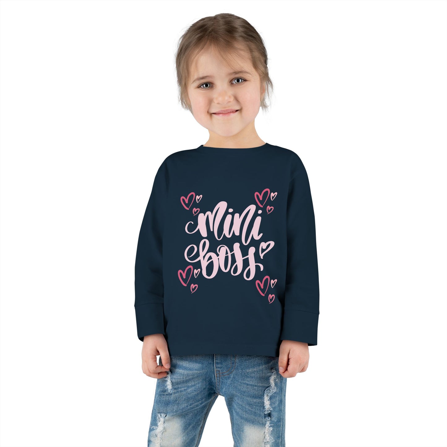 Mini Boss - Girl Toddler Long Sleeve Tee