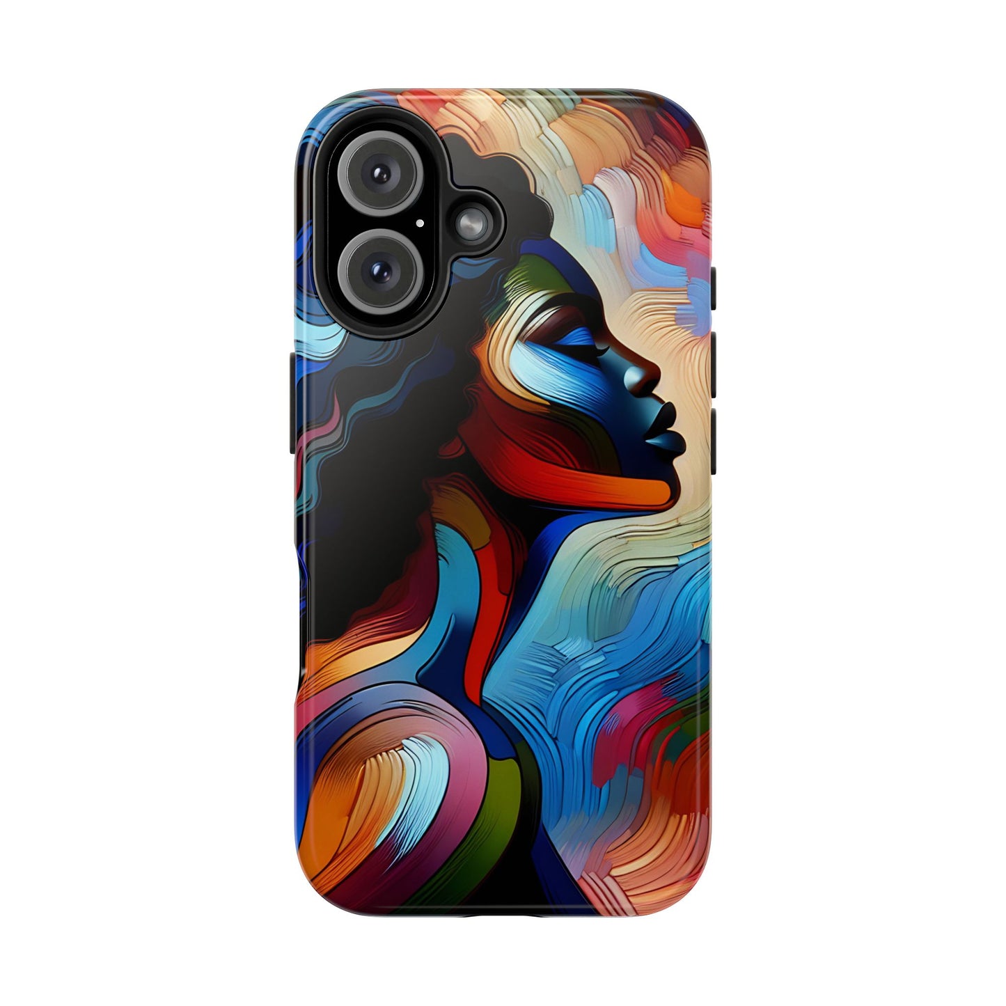 "Sista" Colorful Abstract Art - Tough Phone Cases for iPhone 16