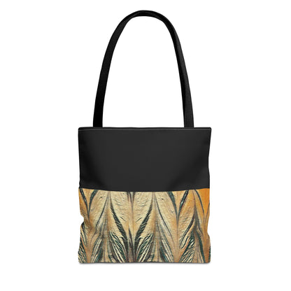 Gold and Black Acrylic Arrow Tote Bag