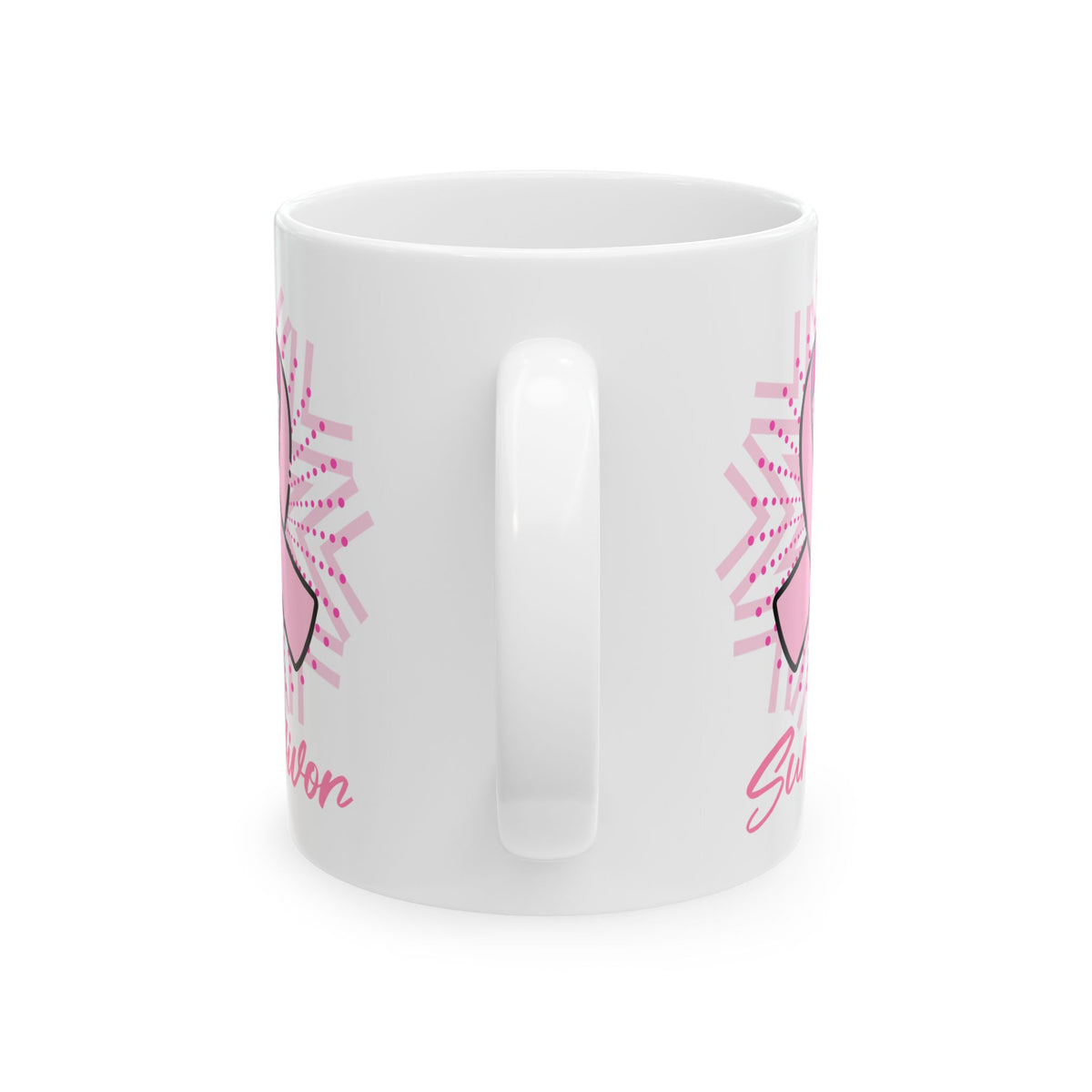Breast Cancer Survivor Pink Ribbon Coffee Mug