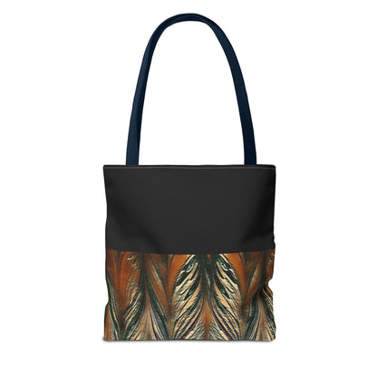 Gold and Black Acrylic Arrow Tote Bag