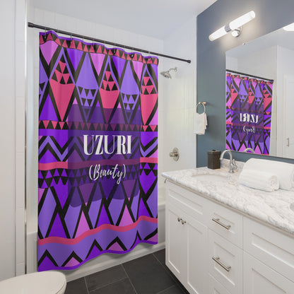 "Uzuri (Beauty)" Shower Curtains