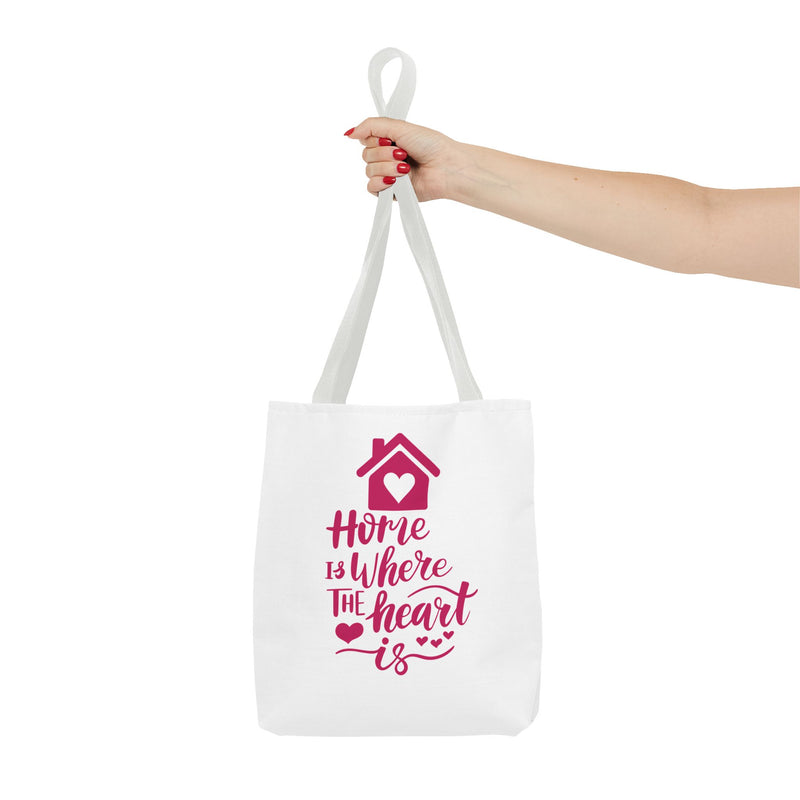 Home Is Where The Heart Is Tote Bag - Housewarming Gift for New Home
