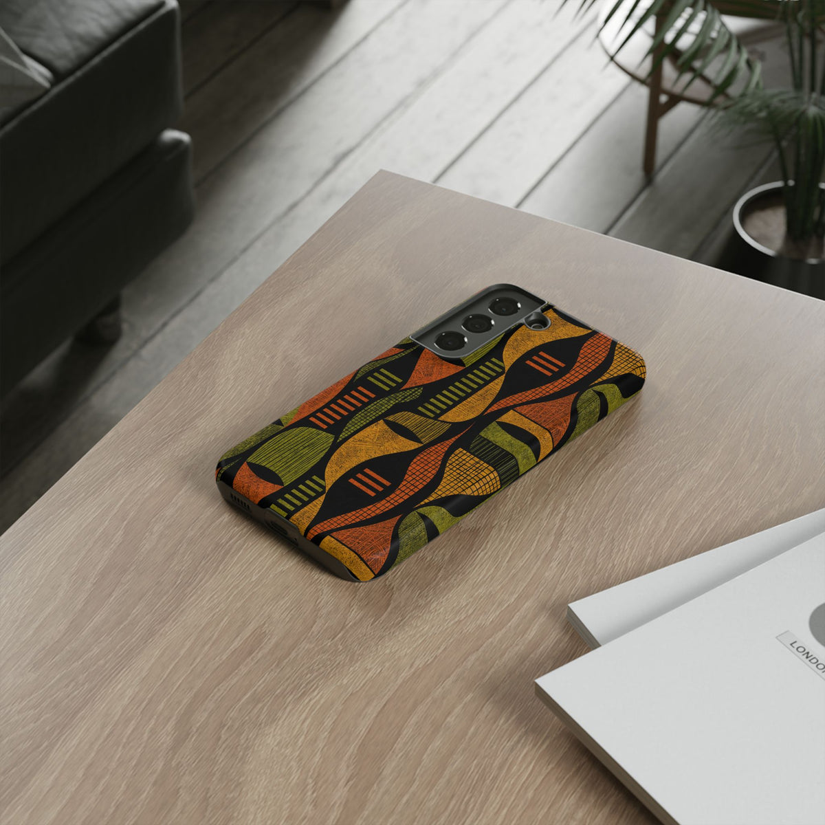 Geometric African-Inspired Tough Phone Case