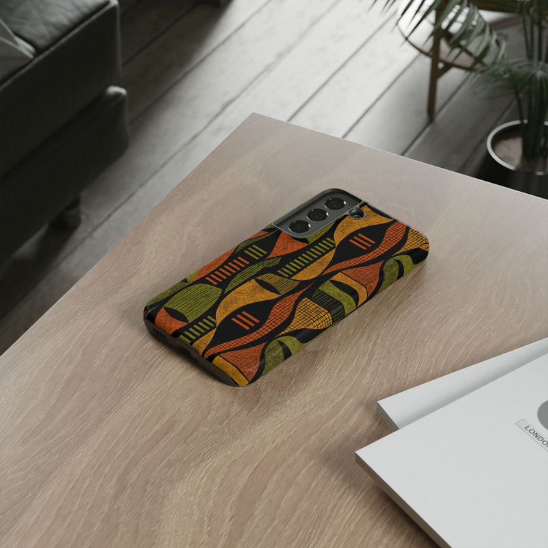 Geometric African-Inspired Tough Phone Case