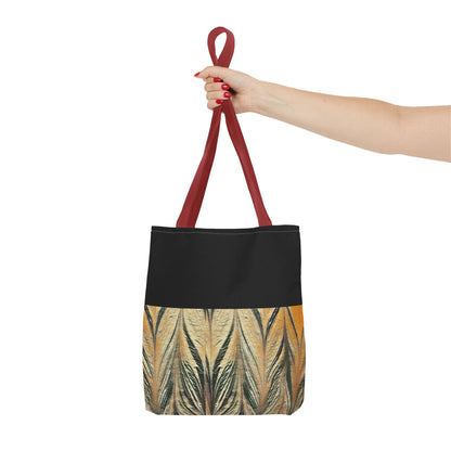 Gold and Black Acrylic Arrow Tote Bag