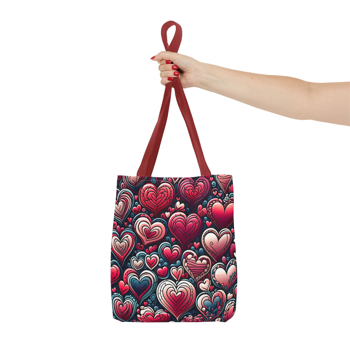 Decorative Heart Pattern - Romantic Tote Bag