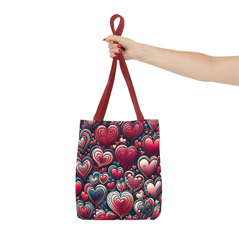 Decorative Heart Pattern - Romantic Tote Bag