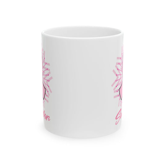 Breast Cancer Survivor Pink Ribbon Coffee Mug