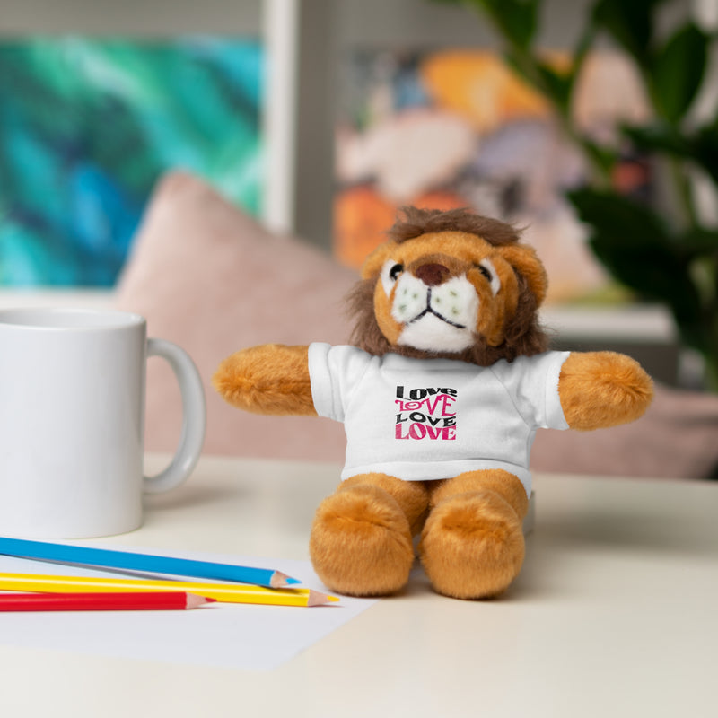 Love Typography - Romantic Stuffed Animals with Tee