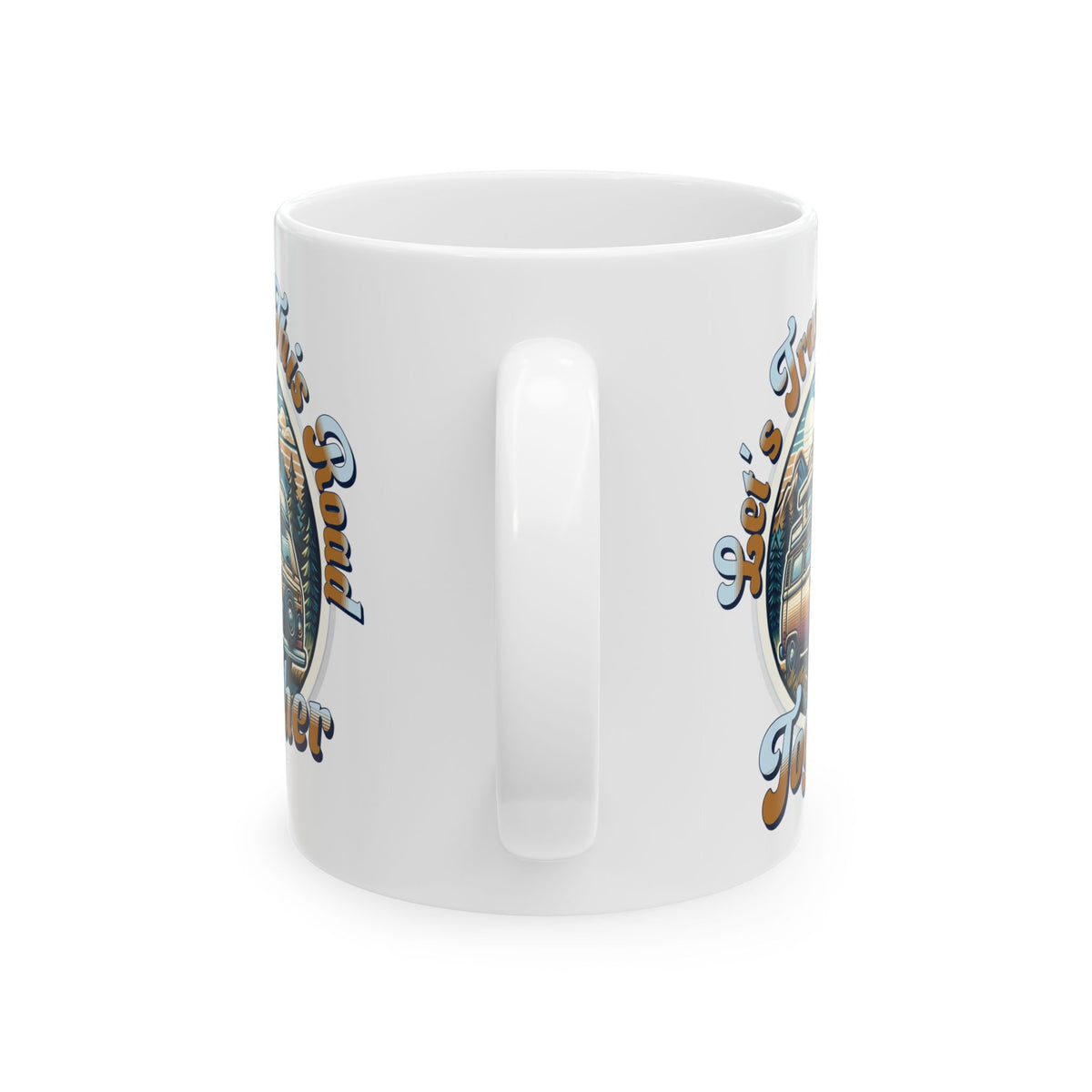 Let's Travel this Road Together Romantic Coffee Mug