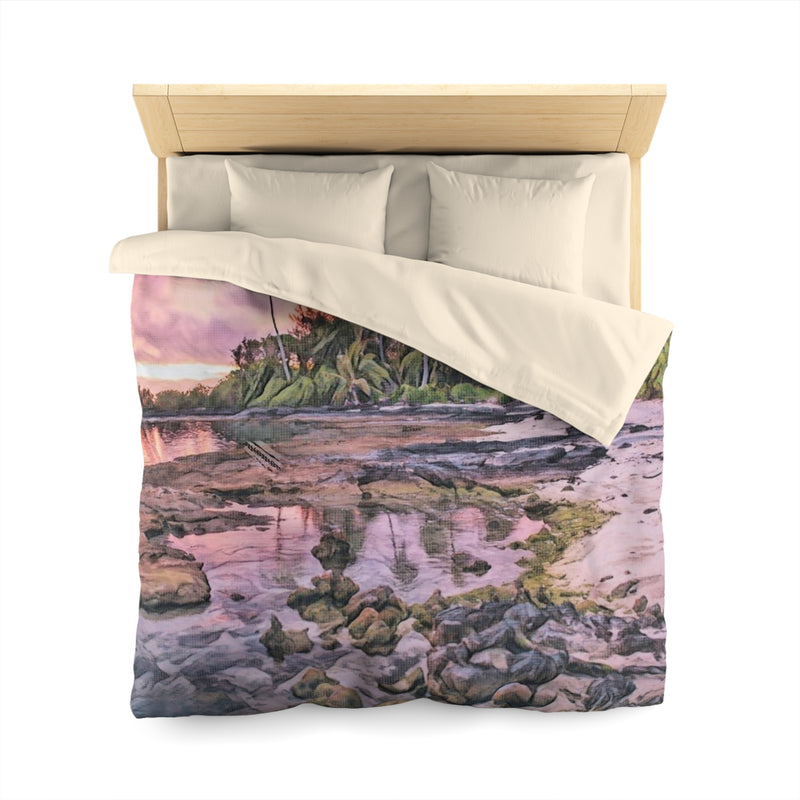 Tropical Beach Microfiber Duvet Cover