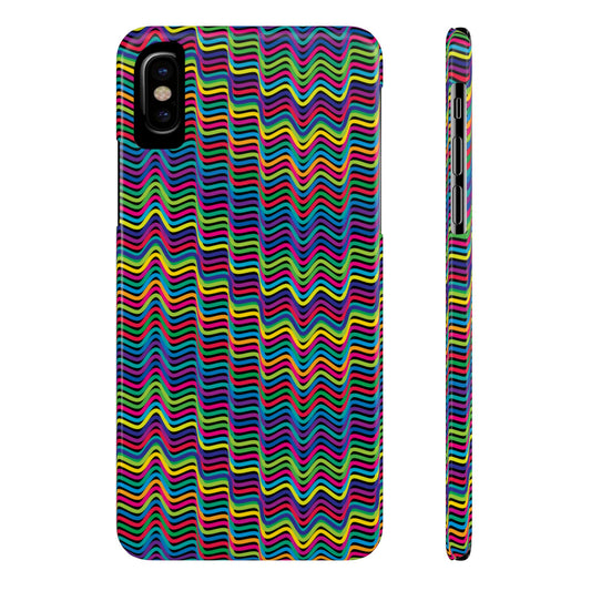 Colorful Linear Pattern Slim Phone Case