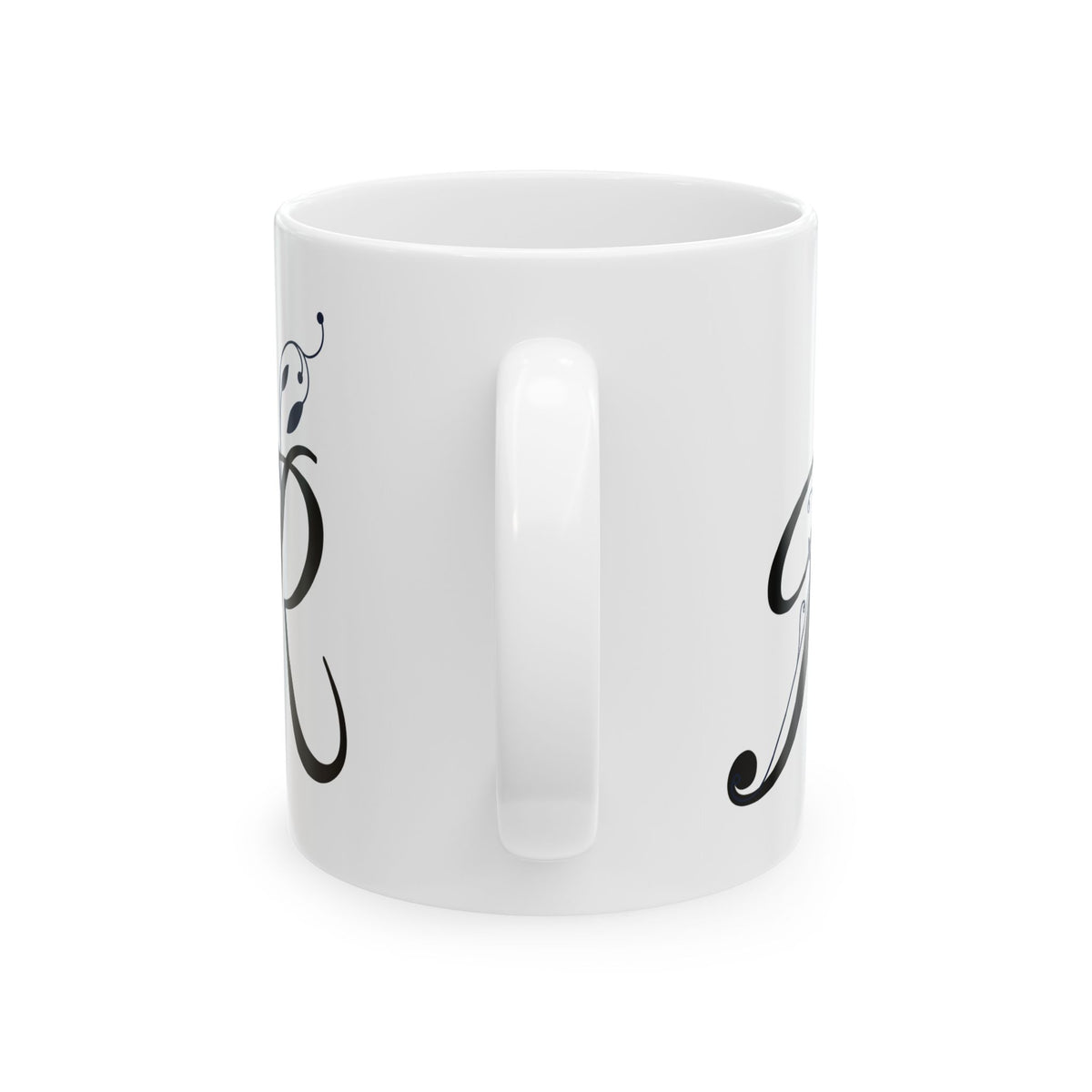 Letter "R" Decorative Monogram Design Coffee Mug
