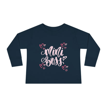 Mini Boss - Girl Toddler Long Sleeve Tee