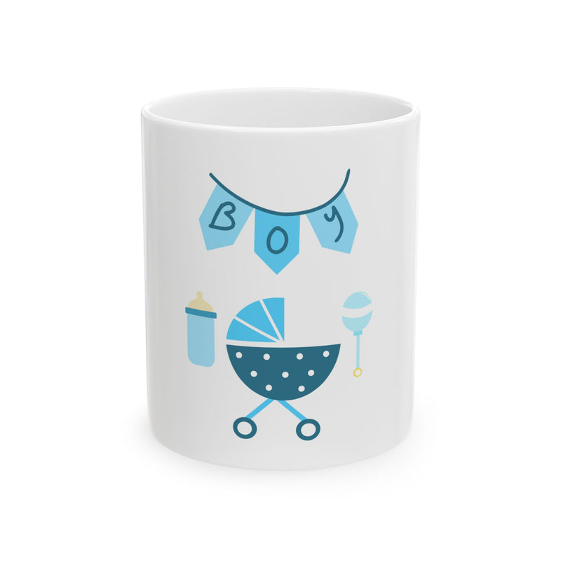 BOY New Baby Mug 11oz - Baby Shower Gift for New Parents