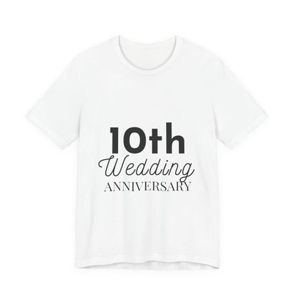 10th Wedding Anniversary T-Shirt - Anniversary Gift for Couples