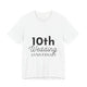 10th Wedding Anniversary T-Shirt - Anniversary Gift for Couples
